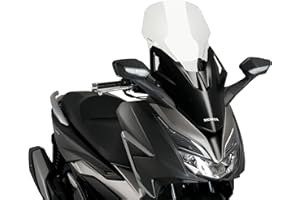 ‎PUIG Puig 20679W V-Tech Line Touring Windschild in transparenter Ausführung mit aerodynamischem Design und erweitertem Windschutz