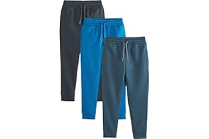 NEXT Niños Pack de 3 Pantalones de chándal de Corte Slim