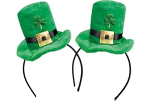 com-four® Leprechaun, Kobold Kostüme zum St. Patricks Day - Outfits und Accessoires für das grüne, irische Fest - Verkleidung für Fasching und Irish Pub (02 Stück - Set09)