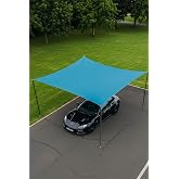 Oxford Kumaş Araba G&ouml;lgelik Tentesi &ndash; 280cm x 400cm &ndash; Su Ge&ccedil;irmez, UV Korumalı, Dayanıklı Dış Mekan Ara&ccedil; G&uuml;neşliği | Kolay Ku