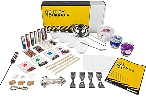 DIBYS DIY-Set Kerzen selber machen | Gel-Kerzen selbst gießen für Kinder & Erwachsene | Komplett-Set mit Düften, Dekosand & Farben | Schöne Geschenk-Idee zum Geburtstag & zu Weihnachten