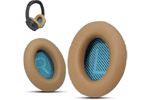 KRONE KALPASMOS Zamienne nauszniki premium do słuchawek Bose QuietComfort 35 ii / QC35 / QC25 / QC2 / QC15 / Ae2 / Ae2i / Ae2w / SoundTrue & SoundLink, beżowe