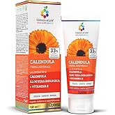 Calendula Cream; Natural Soothing Treatment and Perfect After Sun, with Organic Aloe Vera and Vitamin E, Natural Soothing Tre