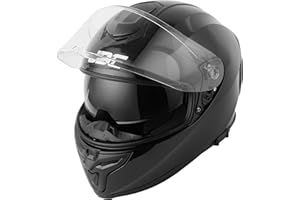 JDC Casco da Moto Integrale - Doppia Visiera Retrattile ECE 22.06 - SABRE