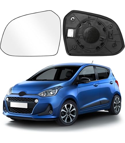 Vetro Specchietto Sinistro Riscaldabile Per Hyundai I20 (dal 2014) - Cromato Asferico - Ricambio OEM 87611C8030