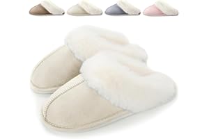 HILAX Pantofole Donna Uomo Invernali Peluche Ciabatte Casa Comode Pelose Inverno Scarpe di Cotone Morbida Slippers Winter Interne
