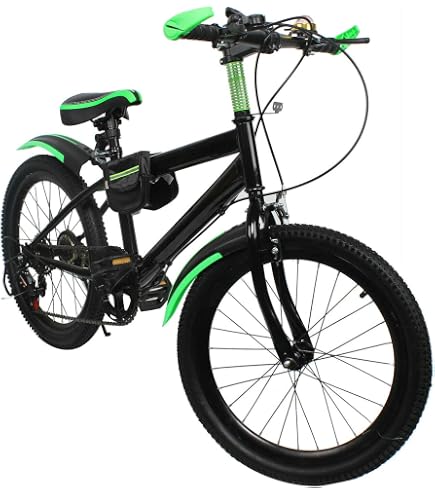 Bicicleta De Montaña Infantil 24 Pulgadas | 7 Velocidades, Horquilla De Suspensión Y Frenos V-Brake | Cuadro De Acero Hi-Ten | Colores Negro, Azul, Verde Menta, Rosa