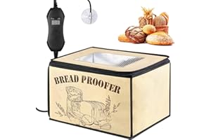 TECKZOON Fermentadora de Pan, Caja de Fermentación para Masa de Pan con Temperatura Ajustable, Temporizador y Calentador para Masa de Pan Casero y Yogur