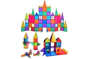 KALAHOL 60 Pieces Intelligent Magnetic Building Blocks Set, Creative Educational Construction Toys Set for Kids Game, Unique Travel Series Magnetic Tiles for Kids, for Christmas, Birthday