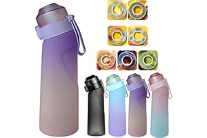FIENZA Air Borraccia con 7 Air Gusti Pods, Starter Up Set Borracce Senza BPA Bere 650ml Frutta Fragranza Bottiglia Acqua Dolce E%0 Tazza Acqua per e All'aperto Palestra