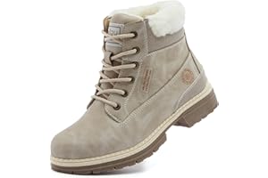 ANJOUFEMME Women's Walking Boots - Ladies Trekking Hiking Boots Camping Backpacking Outdoor Shoes