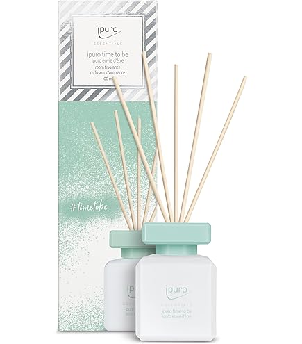 ipuro Essentials kamergeur Cotton Fields, 200 ml, kamerverfrisser met steranijs, vanillebloem en geranium, roos, viooltjes, cederhoutgeur, diffuser met stokjes | luchtverfrisser voor de woning