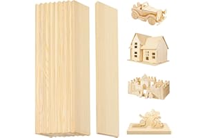 DOITEM 9 Stück 30 cm Kiefer Holz Rechteckige Platte fit für Handwerk Malerei Modellierung Laubsägearbeiten Graviert Home Decor (30CM)