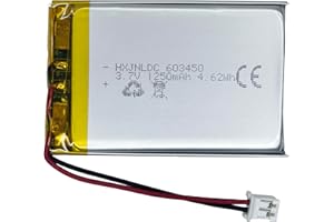 HXJNLDC 603450 Batterie au Lithium de Remplacement 3.7v 1250mAh pour PlayStation Casque-Micro sans Fil 3D PS4 Édition Gold Compatible avec Le contrôleur PS3 CECHZC2E CECHZC2J CECHZC2H CECHZC2A et CECHZC2U