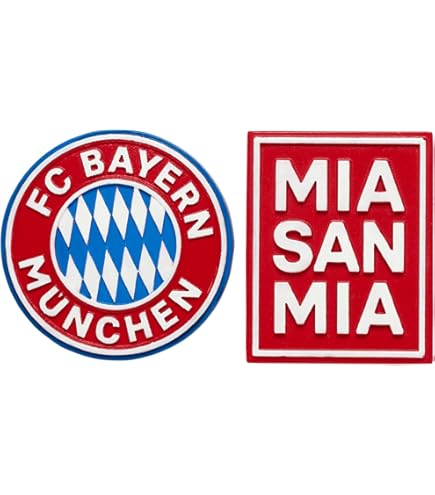 Set 10 Aimants FC Bayern München – édition 125 Ans – Blanc, 3x3 Cm, Anniversaire