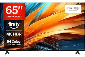 TCL 65PF650 65-Zoll 4K Ultra HD, HDR TV, Smart LED Fire TV (Dolby Vision, Dolby Atmos, DTS, HDR 10, Alexa integriert, Airplay2, Miracast)