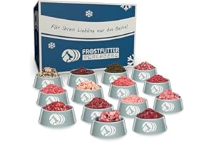 Frostfutter Perleberg Barf Bio Komplett Paket | 15 kg Barf Hundefutter | Hochwertige Rohfütterung | 100% natürliche Zutaten | ohne Zusatzstoffe | gesunde Hundenahrung | Made in Germany