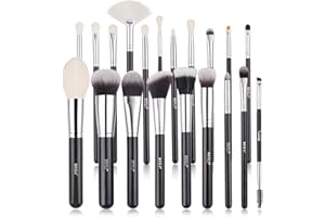 BEILI Set de Brochas de Maquillaje 20 Piezas Profesional Pinceles de Maquillaje Pelo de Cabra Natural Premium Synthetic Brochas de Maquillaje Para Cara y Ojos, Rubor, Contorno, Corrector, Eyeshadow