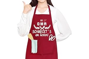 Shoppawhile Oma Geschenk Oma Geburtstagsgeschenk Muttertag Weihnachten Geschenk Oma Schürze Lustig Küchenschürze Damen