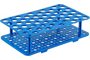 CRYOKING 3 Stück 50 Brunnen Zentrifugenröhrchen Gestell, Zentrifugenröhrchen Rack Gefäßständer, Zentrifugenröhrchen Rack 15ml, Labor Rack, Labor Kunststoff Röhrchenhalter, Reagenzglashalter Regal