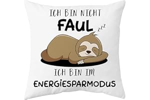 Shoppawhile Sloth Gift Sloth Cushion Cover 45 x 45 cm Funny Gifts for Women and Men Christmas Birthday Funny Gifts for Girlfriend Sloth Cushion Cover