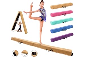 Gmypic Poutre Gymnastique Pliable Poutre de Gymnastique Enfant 240/270/300 cm Poutre Gym Poutre d'équilibre au Sol, Poutre de Gymnastique Pliable pour entraînement entraînement Professionnel