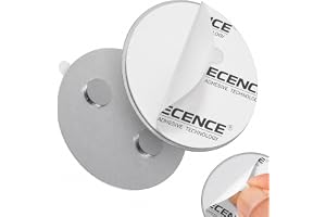 ECENCE Rökdetektor magnethållare 10 Självhäftande magnethållare för rökdetektor Ø 50 mm snabb och säkert montage utan borrning och skruvar, för alla brandvarnare och rökdetektorer