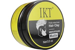 VOLLUCK Cera Capelli Uomo Effetto Opaco, Naturale a Lunga Durata Hair Clay per Tutti I Tipi Di Acconciatura 100 g (100 g)