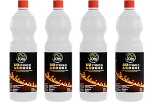 ZOMAHOME Bioetanolo Liquido per Stufa e Camino - Bioetanolo inodore ad Alto Potere Calorico - Bioetanolo per camino inodore ideale per interni, Liquido bioetanolo di origine vegetale - 4 Litri