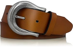 almela - Cinturón mujer - Piel legítima - 4 cm de ancho - Casual informal - 40mm - Correa cuero - Hebilla plata antigua antialérgica - Cinto - Women leather belt