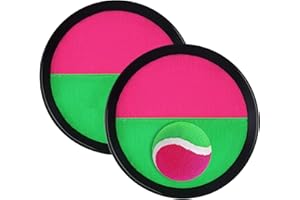 FUNKLU Giocattolo a Sfera Catch And Toss Set di Gioco Set,Lancio della Paletta e Lanciare Palle,Palla Appiccicosa Gioco di Cattura con 1 Racchette e 1 Palle Gioco