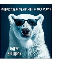 Biglietto Di Auguri Quadrato 1° Compleanno Edition Seidel, 14,5x14,5 Cm, Con Busta Coordinata. Design Animali Con Scritta Happy Birthday, Stampato In Germania. Ideale Per Bimbi