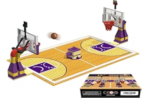 NICOLABABE Building Block educazione giocattolo per baseplates da basket 5" x 10" (3 pezzi) e set di 2 supporti da basket per gioco di basket compatibile con le marche più importanti (playset da basket)