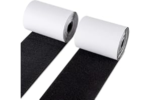 Anstore Industrie autoadesivo extra forte chiusura in autoadesiva, 10 cm larghezza 1,5 m di lunghezza, nero