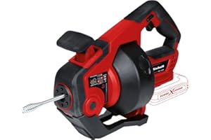 Einhell Akumulatorowy przepychacz do rur TE-DA 18/760 Li-Solo Power X-Change (18 V, Li-Ion, dł. spirali czyszczącej 7,6 m, nadaje się do rur o średnicy 16-55 mm, dostawa bez akumulatora i ładowarki)