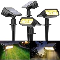 Boadw LED Solar Light voor buitenlampen op zonne-energie met 2
