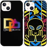 nurkorki [2 Packs JuL Coque iPhone 13 iPhone 14 6,1'' Étui, Rappeur Cool Housse Motif Mode Design Doux TPU Silicone Souple wi
