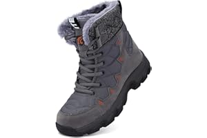 Unitysow Damskie buty zimowe, męskie, ciepłe buty śniegowe z podszewką, buty zimowe, outdoorowe, wodoszczelne, trekkingowe, buty trekkingowe, buty zimowe, rozm. 37-46