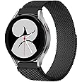 VEMIGON Stainless Steel Magnetic Strap Compatible with Samsung Galaxy Watch 7/6/5/4 40mm 44mm/ Watch5 pro 45mm/ Watch 3 41mm/ Classic 6 47mm 43mm/ Classic 4 46mm 42mm, 20mm Metal Replacement Band