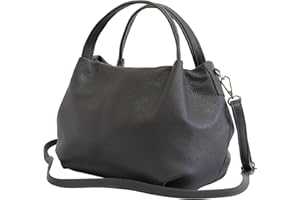 AMBRA MODA AmbraModa borsa a mano di donna, borsa a tracolla, borsa a spalla italiana in vera pelle dollaro GL023