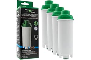 4 x FilterLogic CFL-950B - Cartouche cafetière compatible DeLonghi DLS C002 / DLSC002 / SER 3017 / SER3017 / 551329811 - pour machine à café expresso modèles ECAM ETAM EC800 EC860 EC680 BCO