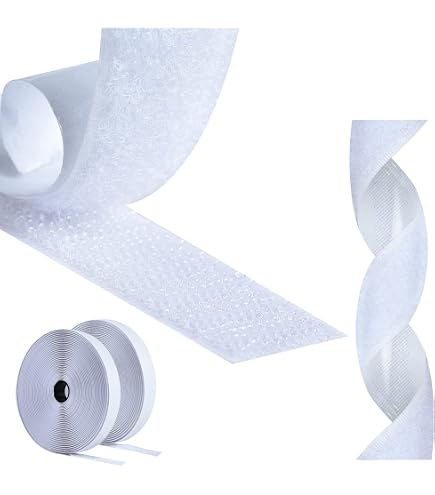 Bande Scratch Adhésive Double Face 10 M × 20 Mm – Ruban Agrippant Puissant Extra Fort, Pour Moustiquaire, Maison, Extérieur