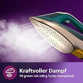 Philips Azur 8000 serisi buharlı &uuml;t&uuml; &ndash; 70 g/dk s&uuml;rekli buhar, 240 g turbo buhar &ccedil;ıkışı, 3000 W g&uuml;&ccedil;, OptimalTEMP teknolojisi, 