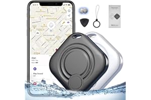 TICONN Smart Air Tracker Tag 2 Pezzo, Bluetooth Localizzatore Compatibile con Apple Dov'è (solo iOS, Android non supportato), Trova oggetti e chiavi, Bagagli, Portafogli, Valigie,Batteria Sostituibile.