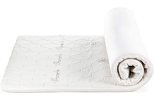‎VITAPUR Vitapur Topper 140x200cm, Kaltgepresster Memoryschaum - Matratzenauflage mit Kamillenduft, Reduziert Schlaflosigkeit, Spannungen - Matratzentopper