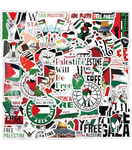Paquete De 10 Pegatinas Con La Bandera Palestina Para Comput | Cuotas