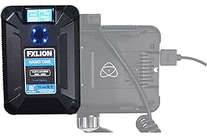 SONGING FXLION Nano ONE V Mount/V-Lock Battery 3400mAh(50Wh/14.8V) with D-TAP,USB-C,USB-A, Micro USB Plugs,10oz Mini for Cameras, Camcorders, LED Lights, Monitors, MacBook and Smartphone