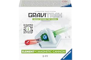 Ravensburger - GraviTrax Magnetic Cannon, Accessorio, Pista di Biglie, Gioco Interattivo ed Educativo STEM, per Bambini 8+ Anni e Adulti, Compatibile con GraviTrax Starter Set, 5 Pezzi