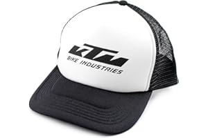 KTM Basecap Mesh-Cap Schwarz weiß mit Logo, verstellbar