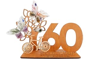 EUES Gästebuch Geburtstag Holzschild, Holz-Schild Fahrrad Baum des Lebens Gästebuch, Geburtstag Mann&frau, Geburtstag Jubiläum, Deko Zahlen 60 Jahre, Für Geburtstagsdeko, Gästebuch Hochzeit (60)